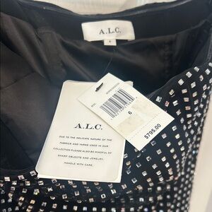 A.L.C. Black and Silver Studded Dress